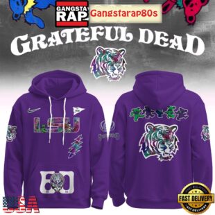 LSU Tigers Grateful Dead 60 Years 2025 Special Edition All Over Print Hoodie