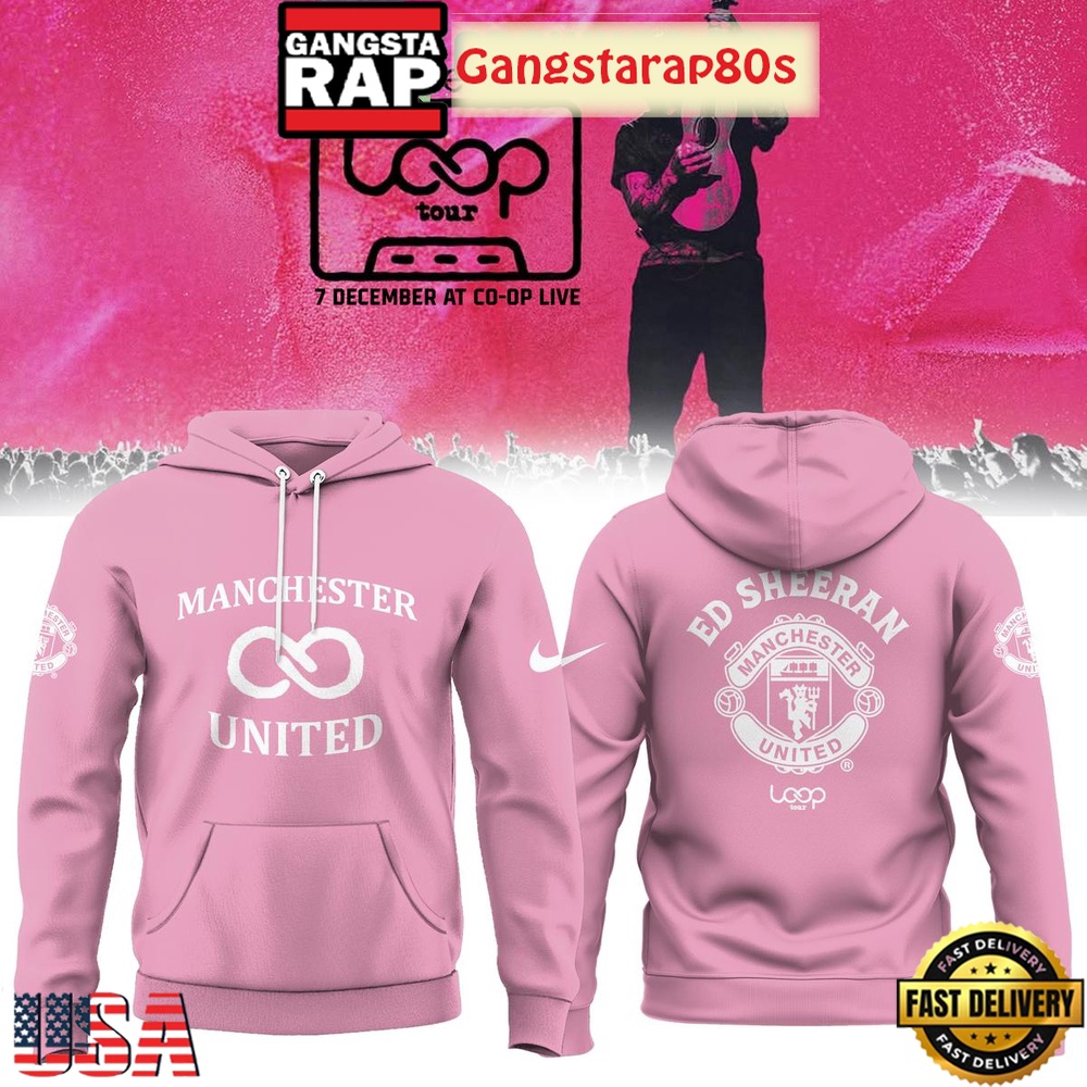 Manchester United x Ed Sheeran Loop Tour 2025 Special Edition All Over Print Hoodie Manchester United x Ed Sheeran Loop Tour 2025 Special Edition All Over Print Hoodie