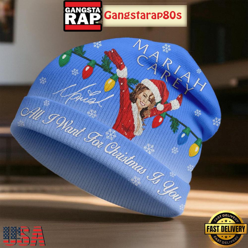 Mariah Carey All I Want For Xmas 2025 Limited Edition Is You Beanie Hat