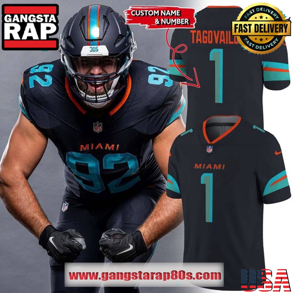 Miami Dolphins 2025 Rivalries Limited Edition Custom Football Jersey Miami Dolphins 2025 Rivalries Limited Edition Custom Football Jersey