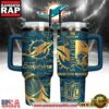 Miami Dolphins Custom Stanley Quencher Tumbler With Handle 40oz
