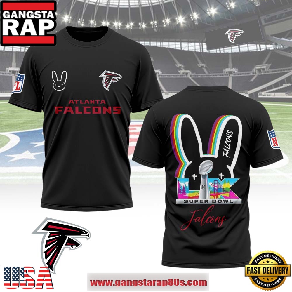 Mistmerch Atlanta Falcons x Bad Bunny Super Bowl LX 2026 All Over Print Shirt