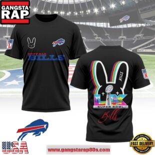 Mistmerch Buffalo Bills x Bad Bunny Super Bowl LX 2026 All Over Print Shirt