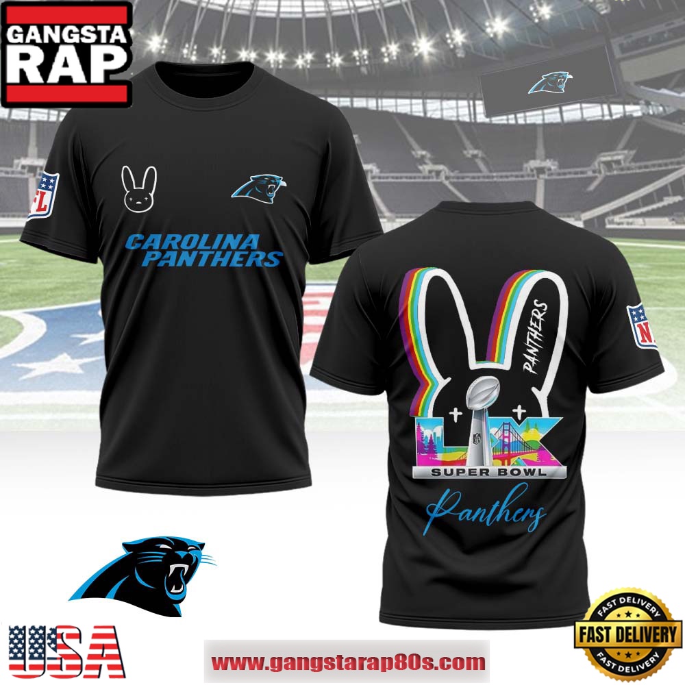 Mistmerch Carolina Panthers x Bad Bunny Super Bowl LX 2026 All Over Print Shirt