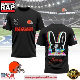 Mistmerch Cleveland Browns x Bad Bunny Super Bowl LX 2026 All Over Print Shirt