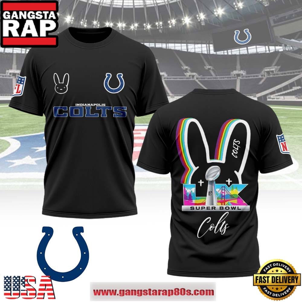 Mistmerch Indianapolis Colts x Bad Bunny Super Bowl LX 2026 All Over Print Shirt