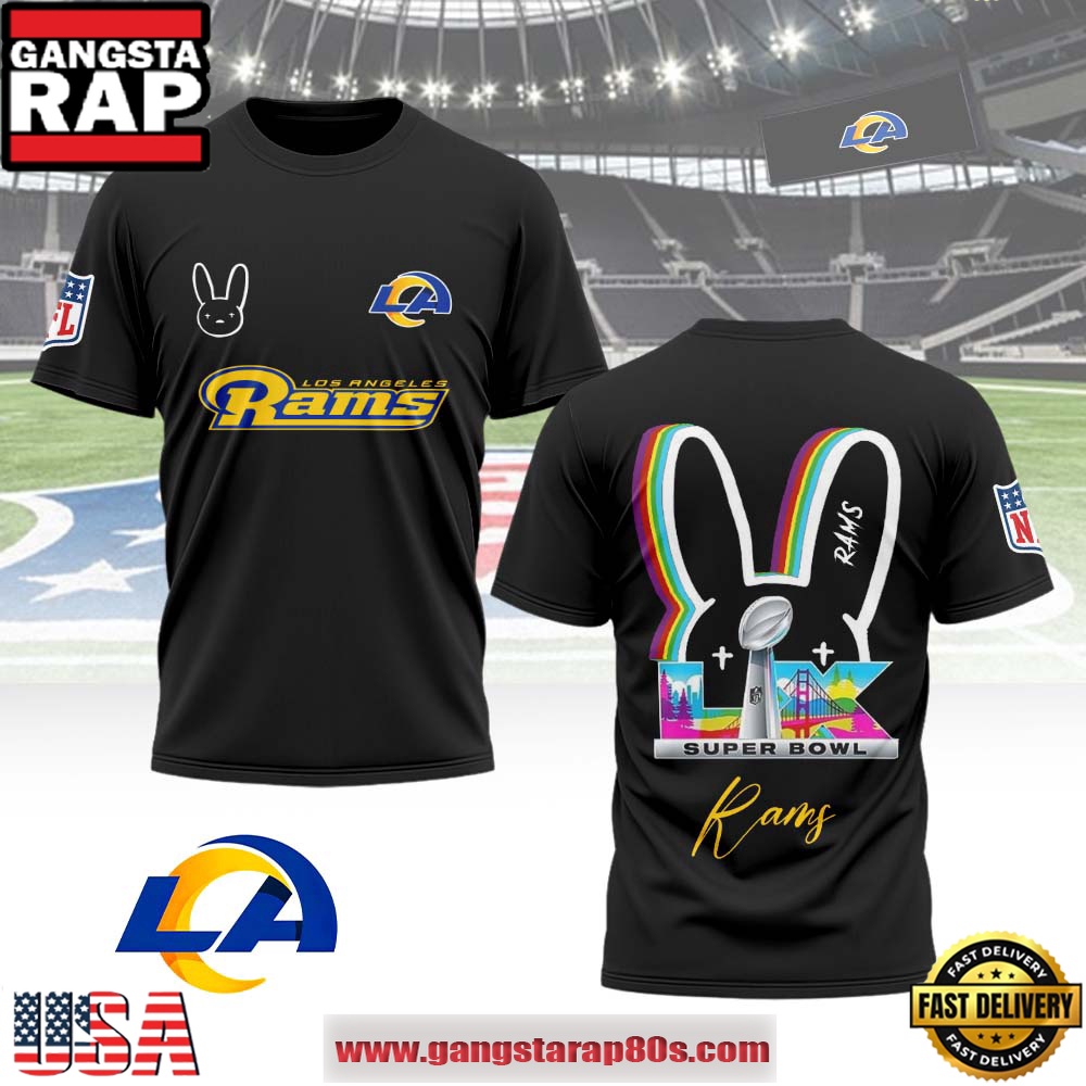 Mistmerch Los Angeles Rams x Bad Bunny Super Bowl LX 2026 All Over Print Shirt