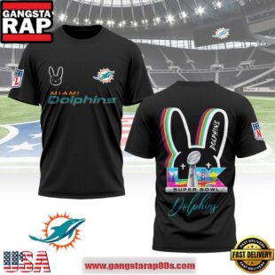 Mistmerch Miami Dolphins x Bad Bunny Super Bowl LX 2026 All Over Print Shirt