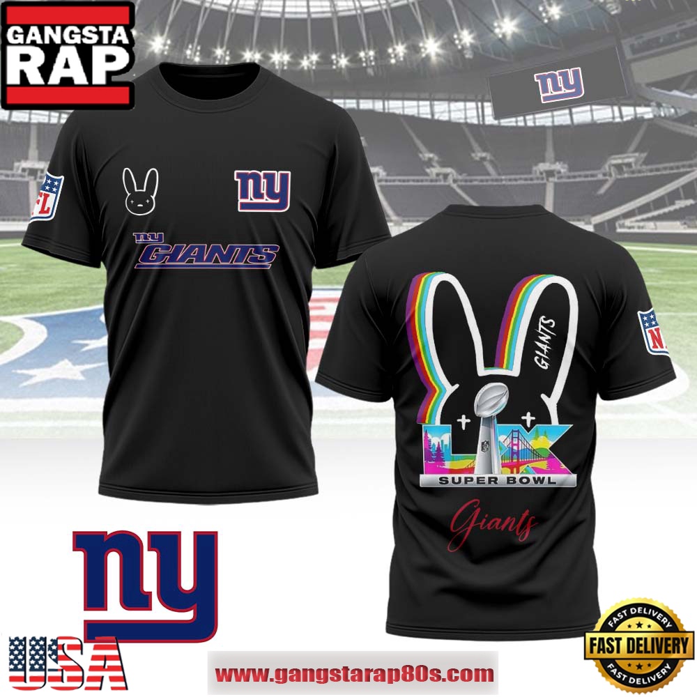 Mistmerch New York Giants x Bad Bunny Super Bowl LX 2026 All Over Print Shirt