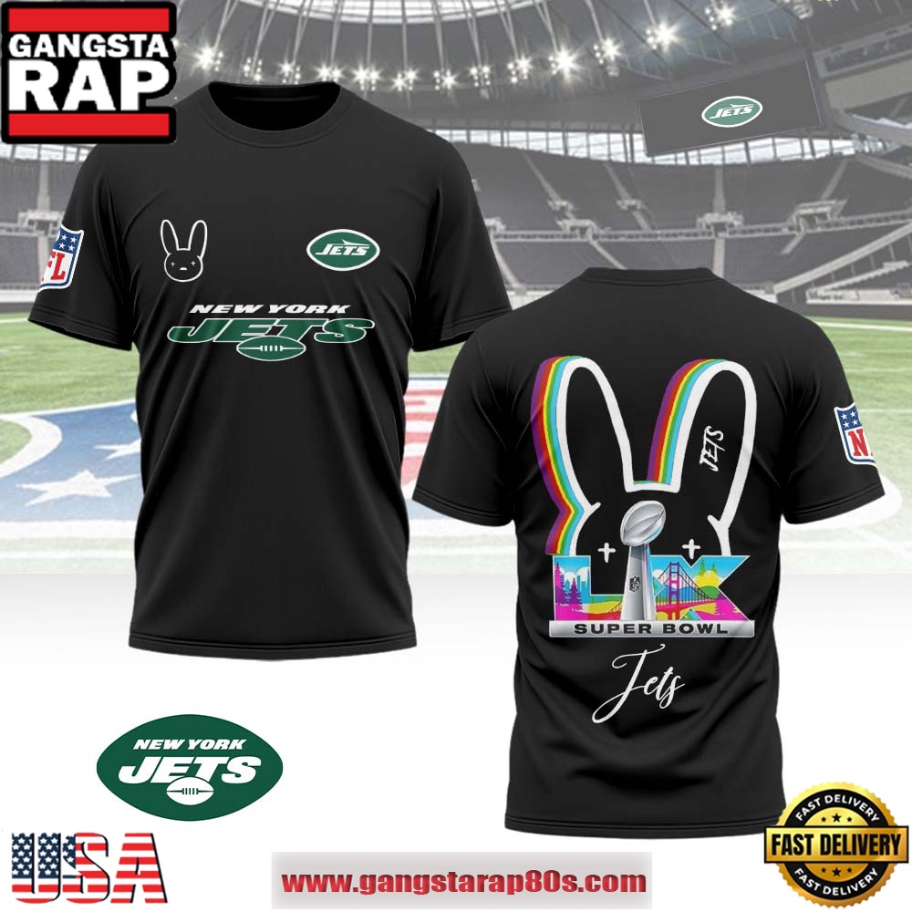 New York Jets x Bad Bunny Super Bowl LX 2026 All Over Print Shirt