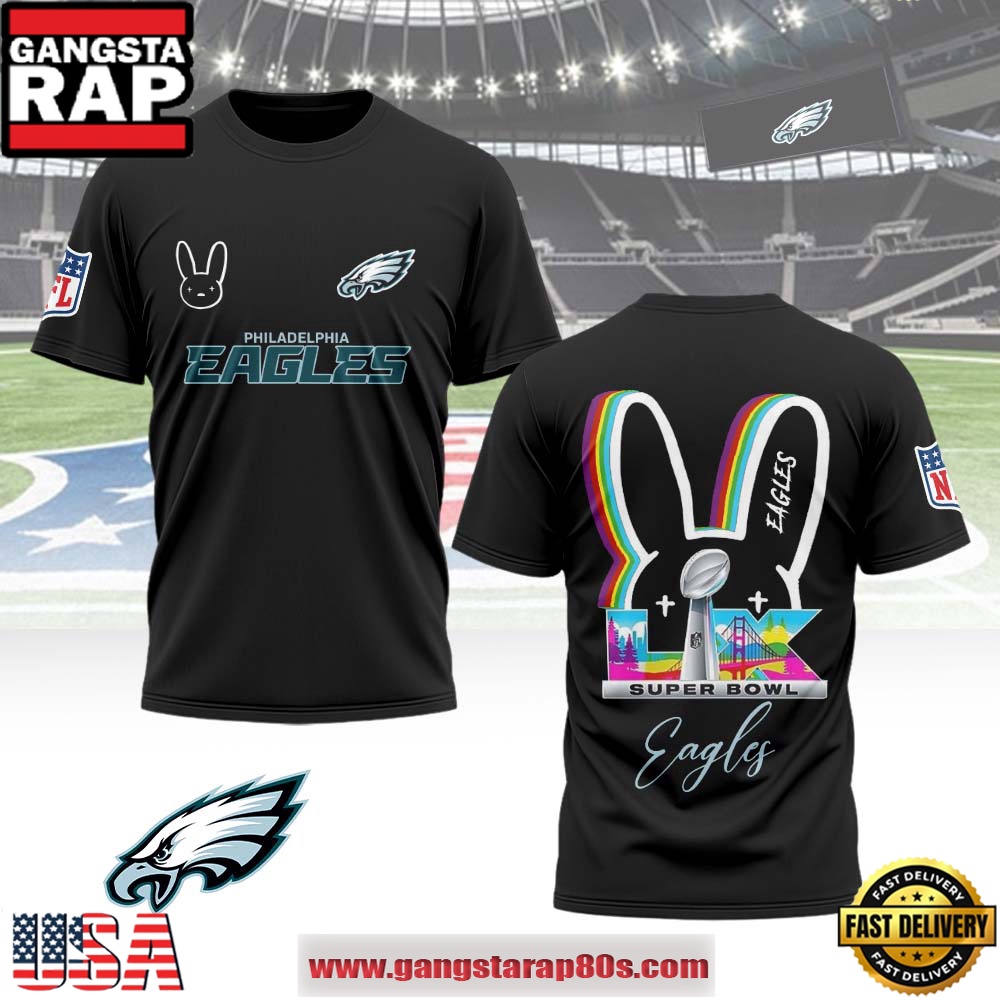 Mistmerch Philadelphia Eagles x Bad Bunny Super Bowl LX 2026 All Over Print Shirt