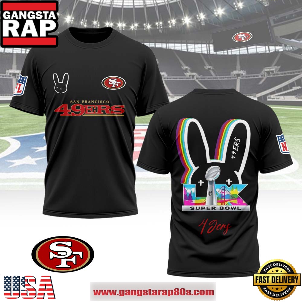 Mistmerch San Francisco 49ers x Bad Bunny Super Bowl LX 2026 All Over Print Shirt