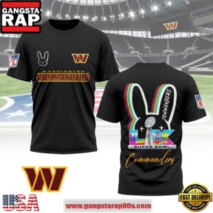 Mistmerch Washington Commanders x Bad Bunny Super Bowl LX 2026 All Over Print Shirt