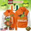 NCAA Miami Hurricanes Funny Grinch Football 2025-2026 Zip Hoodie Shirt
