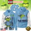 NCAA North Carolina Tar Heels Funny Grinch Football 2025-2026 Zip Hoodie Shirt
