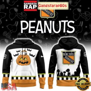 New York Rangers Snoopy Peanuts Halloween 2025 Unisex Hoodie
