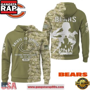 NFL Chicago Bears Salute To Service 2025 Limited Edition Hoodie