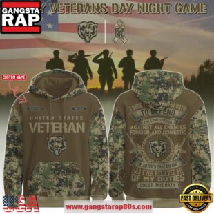 NFL Chicago Bears U.S Veteran I Once Took a Solemn Oath to Defend the Constitution Custom Hoodie