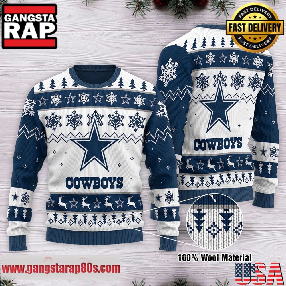 NFL Dallas Cowboys Limited Edition 2025 Custom Ugly Xmas Sweater