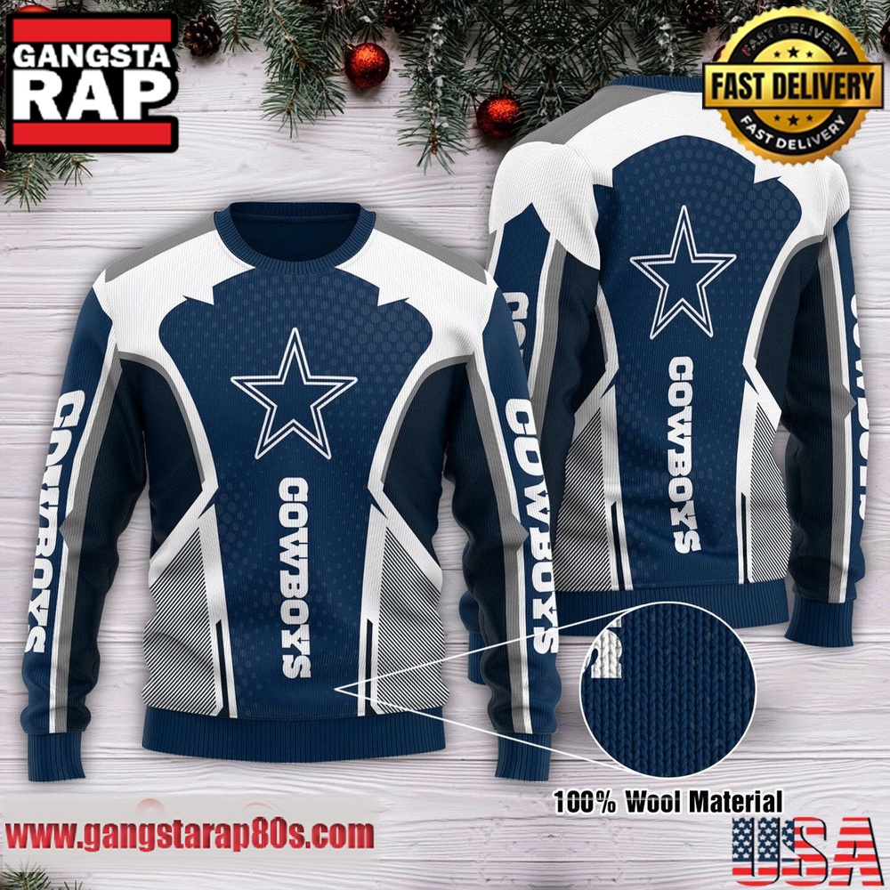 NFL Dallas Cowboys New Edition 2025 Custom Ugly Xmas Sweater