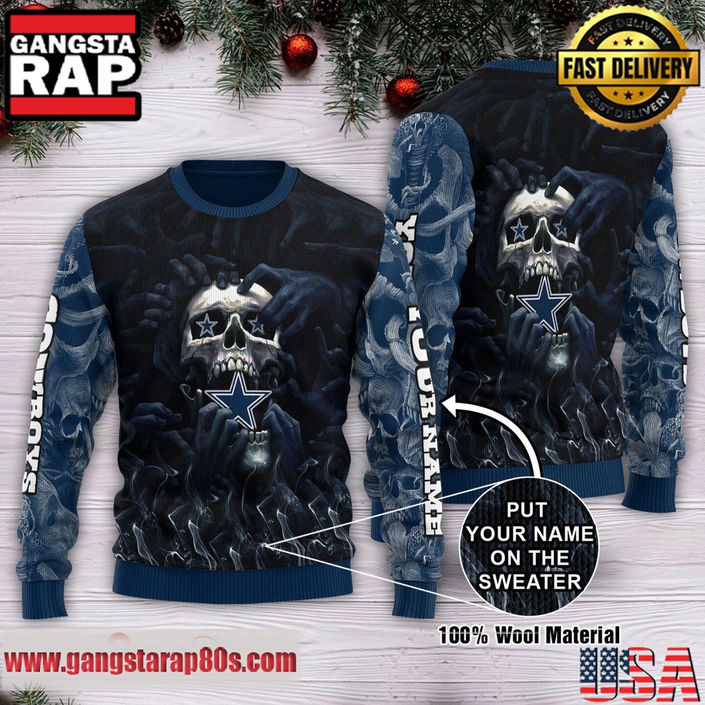 NFL Dallas Cowboys New Edition 2025 Personalized Ugly Christmas Sweater