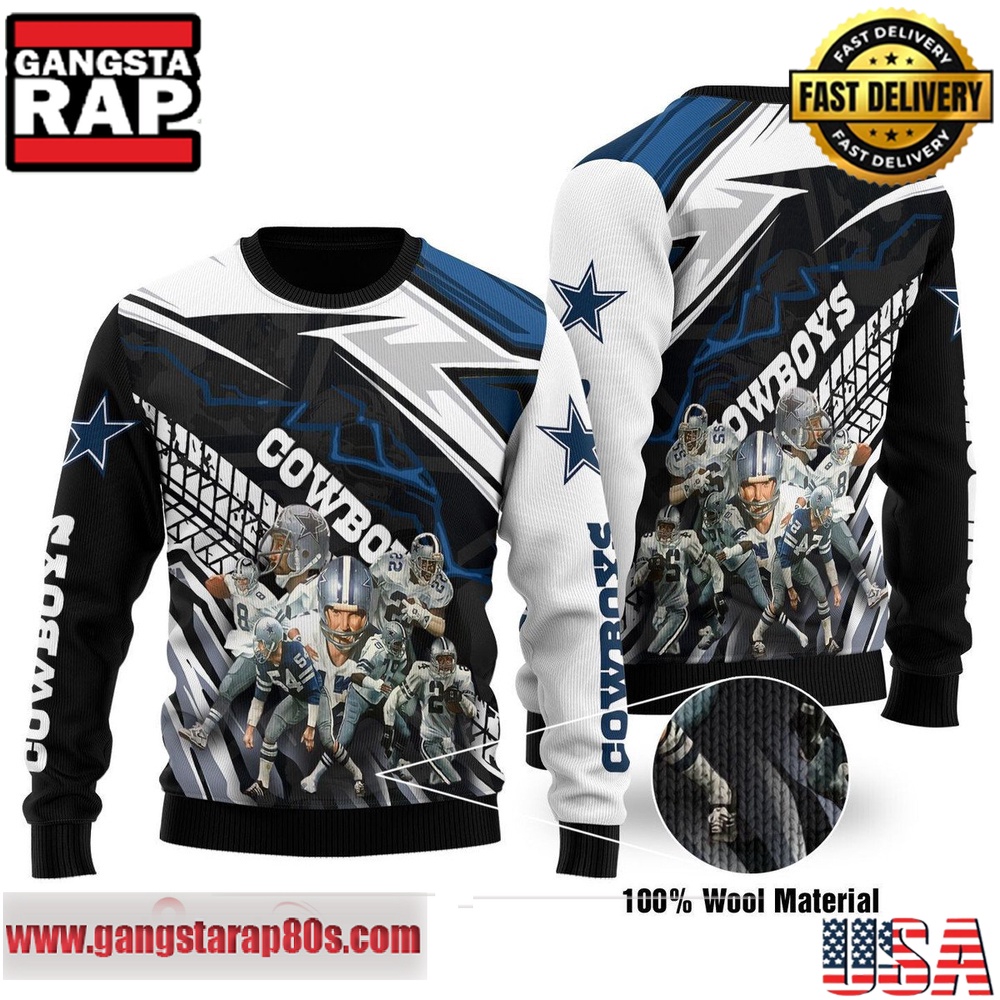 NFL Dallas Cowboys Photo Team 2025 Custom Ugly Christmas Sweater