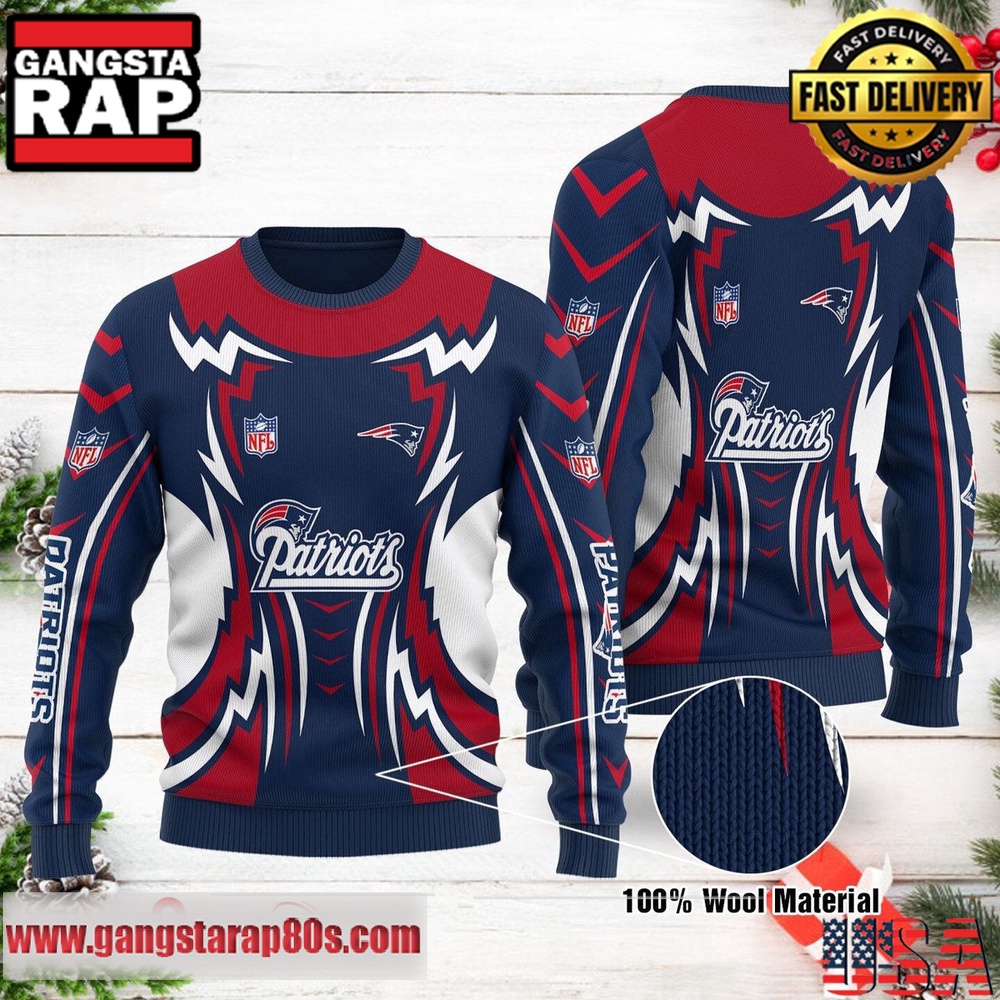 NFL New England Patriots New Season 2025-26 Ugly Christmas Sweater