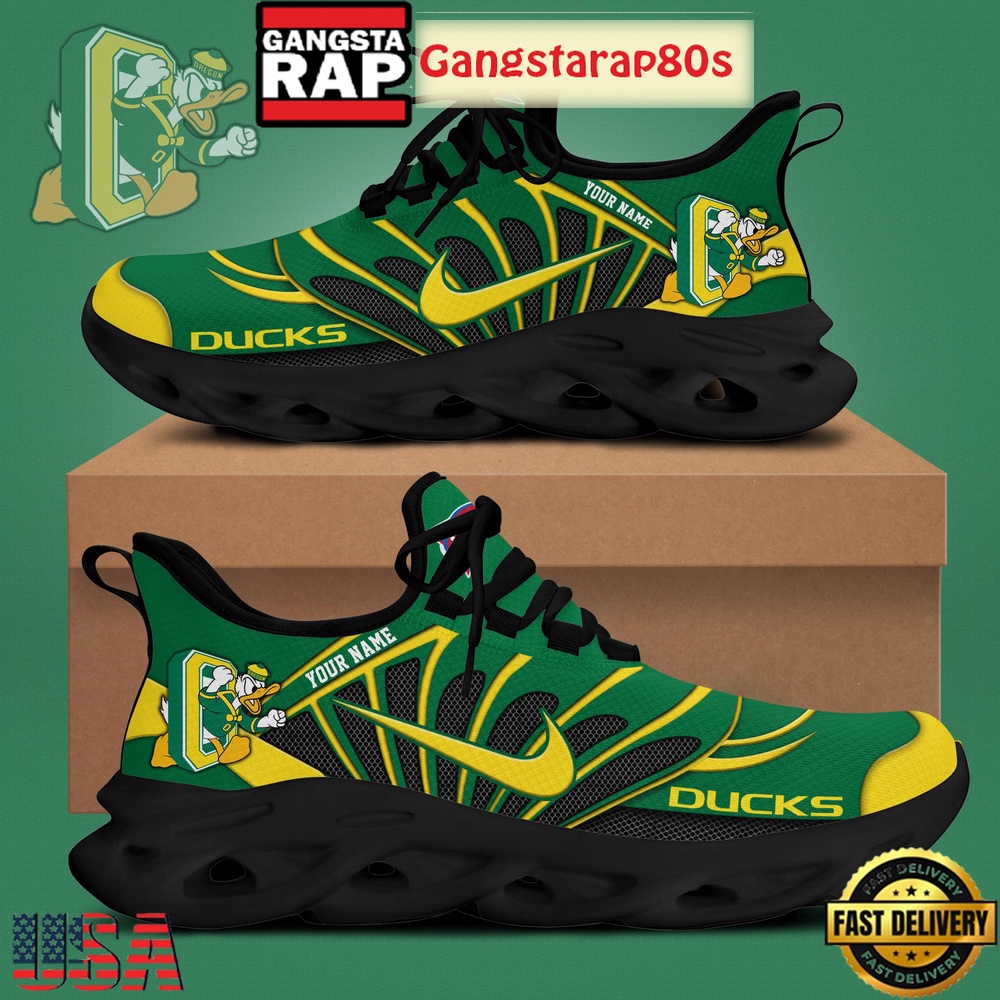 Oregon Ducks Basketball New Season Custom Air Max Soul Shoes Running Sneakers