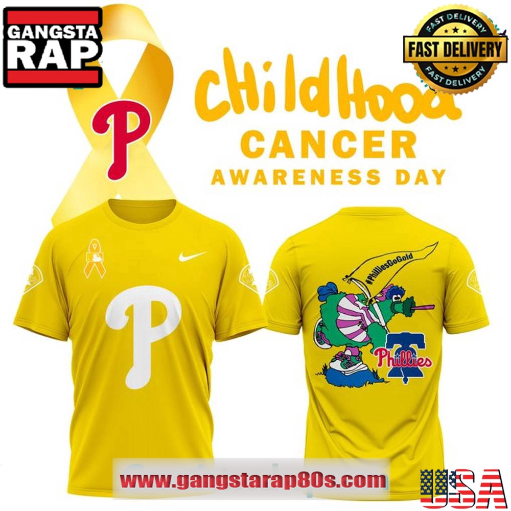 Philadelphia Phillies x Childhood Cancer Awareness Day 2025 Special 3D Shirt