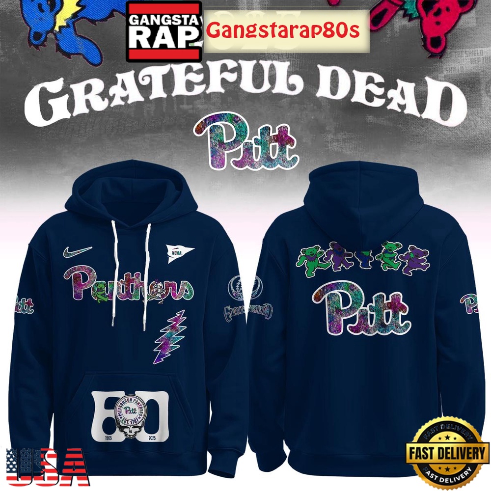 Pittsburgh Panthers x Grateful Dead 60 Years Unisex Hoodie