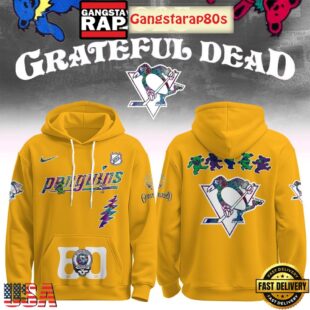 Pittsburgh Penguins Grateful Dead 60 Years Special Edition All Over Print Hoodie