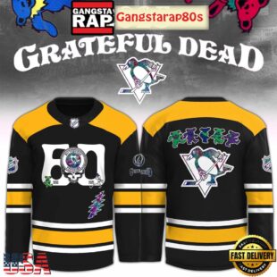 Pittsburgh Penguins x Grateful Dead 60 Years Special Edition Hockey Jersey