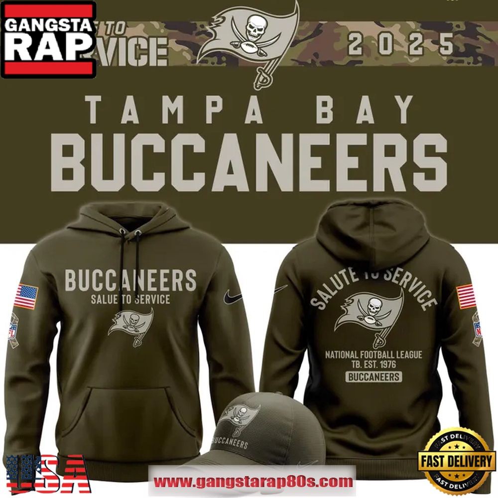 Tampa Bay Buccaneers Nike Olive 2025 Salute to Service Sideline Hoodie