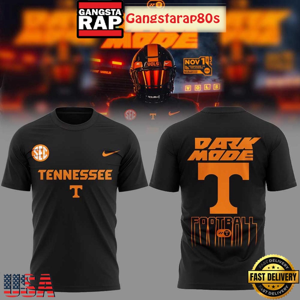 Tennessee Volunteers Dark Mode 2025 3D Shirt