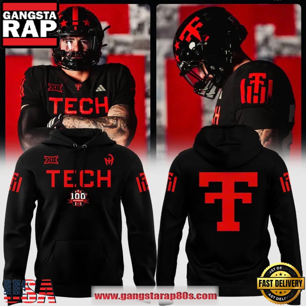 Texas Tech Red Raiders NCAA The 100th Anniversary Ŧhrowbacks 2025 Hoodie