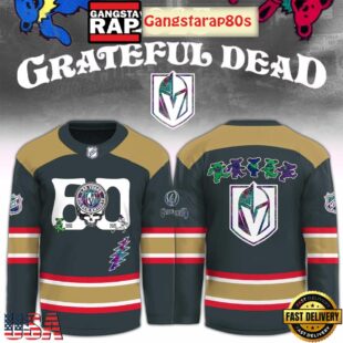 Vegas Golden Knights x Grateful Dead 60 Years Special Edition Hockey Jersey