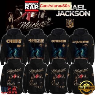 All NFL Team x Michael Jackson King Of Pop Unisex Hoodie