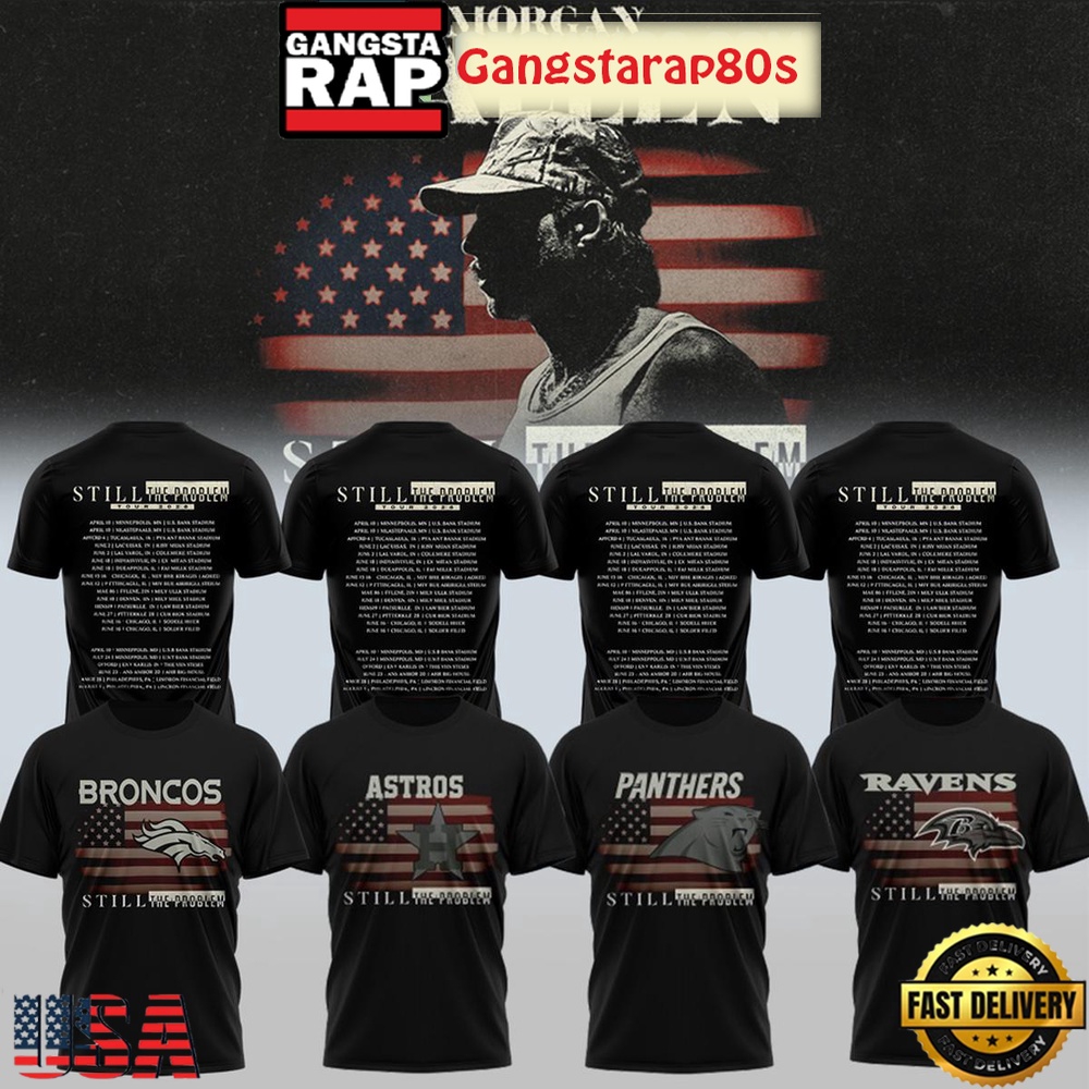 All NFL Team x Morgan Wallen Still Problem 2026 Special Edition Tour Shirt