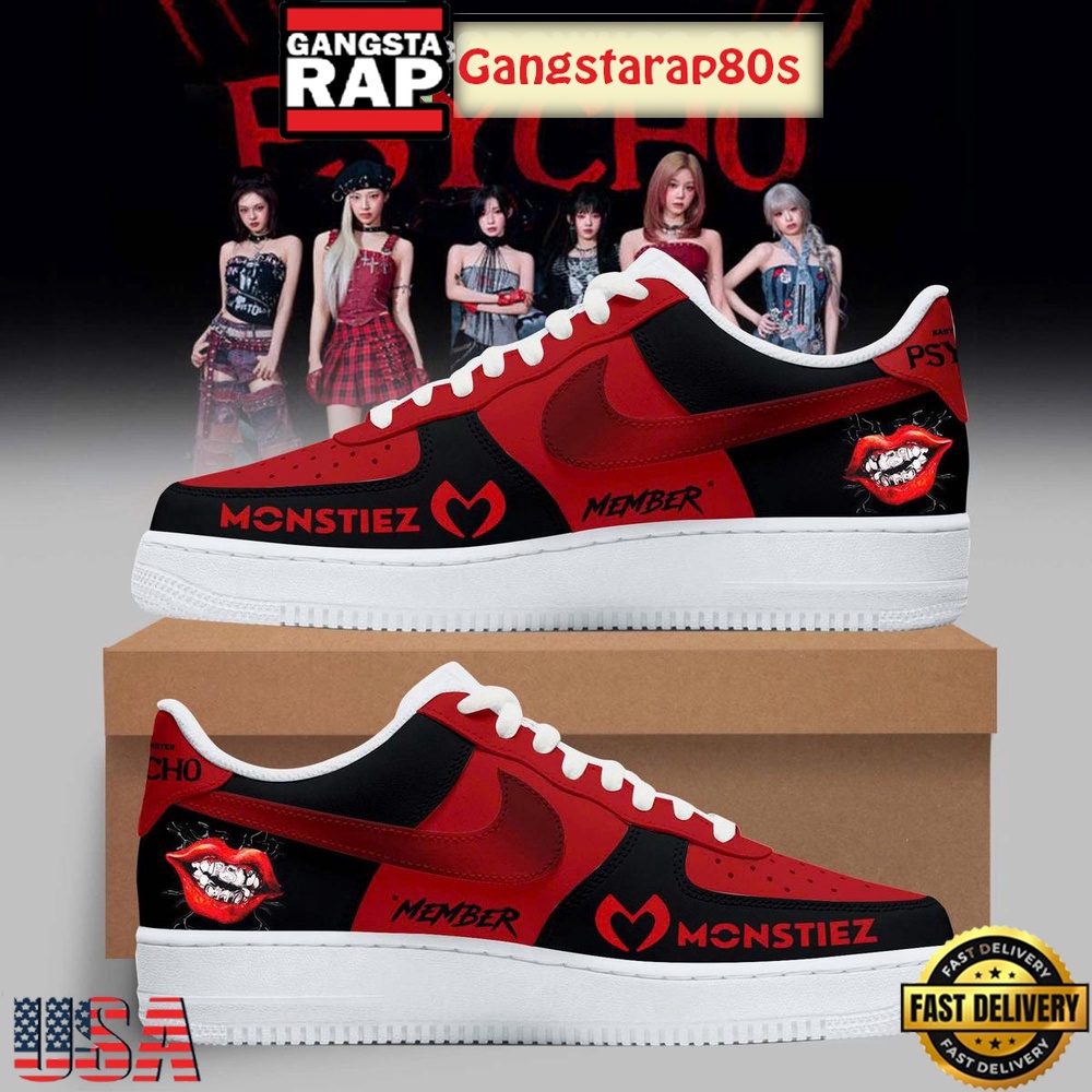 Babymonster Spycho We Go Up Air Force 1 Sneakers Shoes
