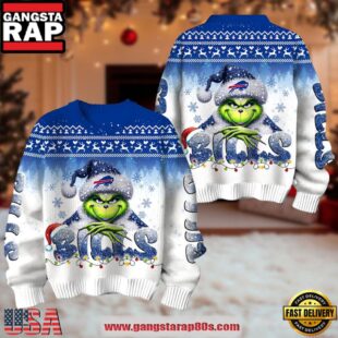 Buffalo Bills NFL x The Grinch 2025 Edition Ugly Christmas Sweater