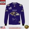 NFL Baltimore Ravens x Bad Bunny Super Bowl 2026 Special Edition Custom Sweatshirt 5 Custom Name Baltimore Ravens x Bad Bunny Super Bowl 2026 3D Sweatshirt