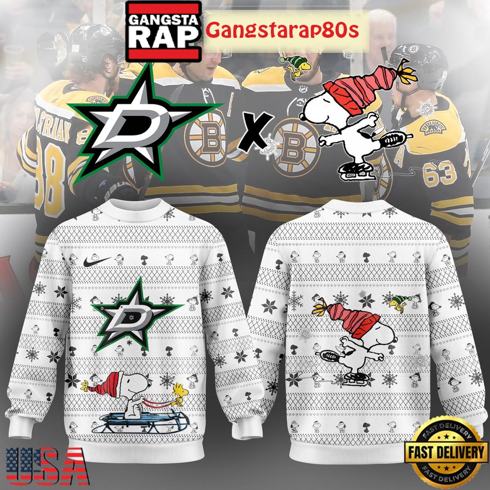Dallas Stars x Snoopy Winter 2025 Ugly Xmas Sweater
