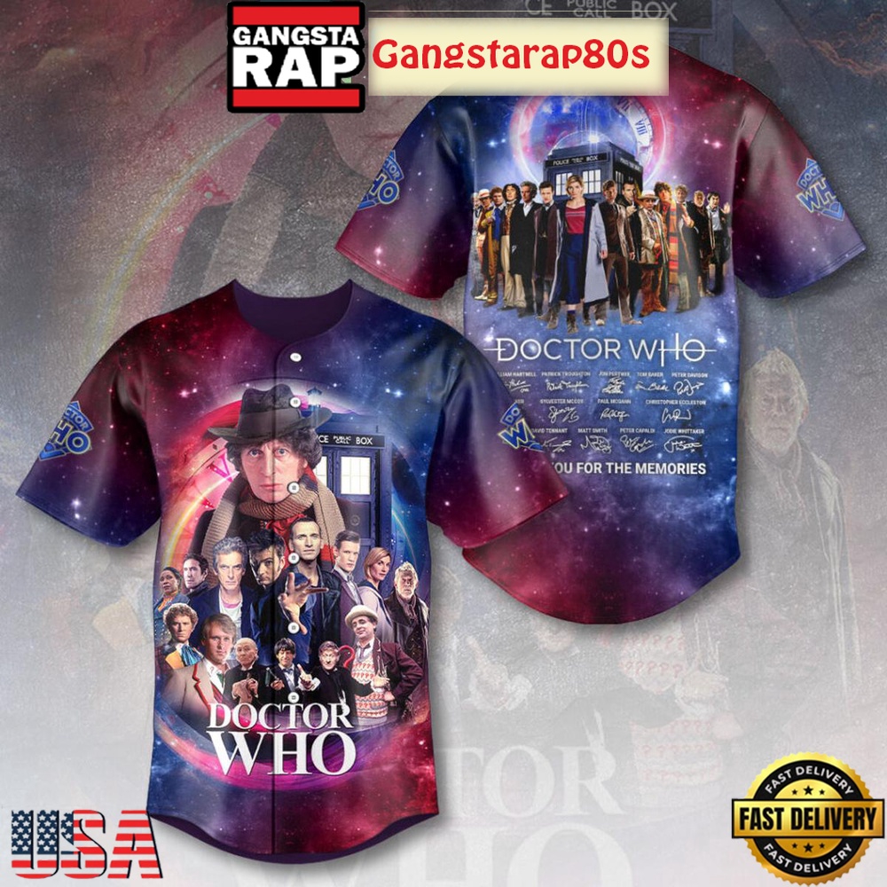 Doctor Who Thanks You For The Memories Baseball Jersey