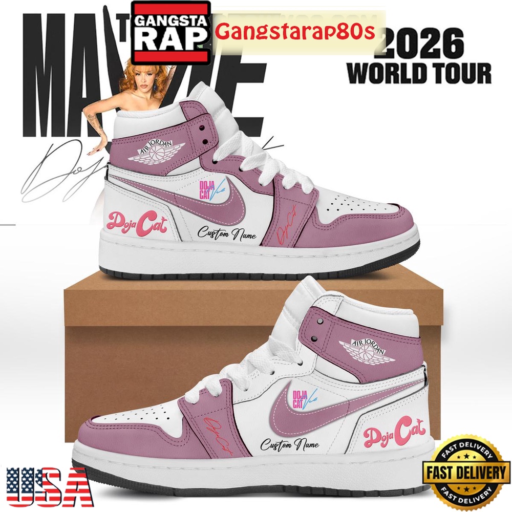 Doja Cat The Tour Ma Vie World Tour 2026 Custom Air Jordan 1 Running Sneakers Shoes