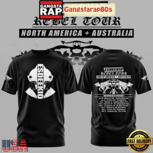 EsDeeKid The Rebel Tour 2026 Black Shirt