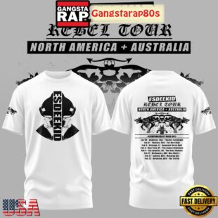 EsDeeKid The Rebel Tour 2026 White 3D Shirt