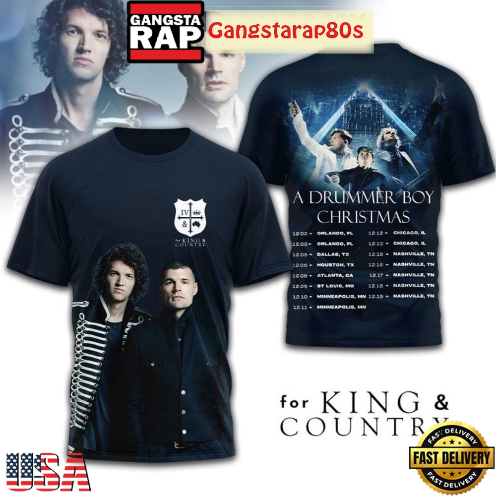 For King & Country A Drummer Boy Christmas 2025 3D Shirt For King & Country A Drummer Boy Christmas 2025 3D Shirt