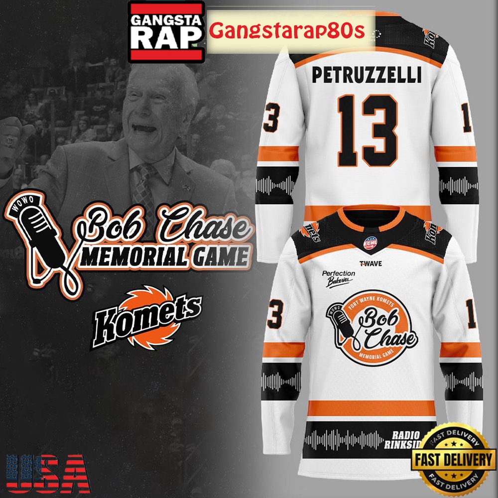 Fort Wayne Komets Bob Chase Memorial Game 2025 Hockey Jersey