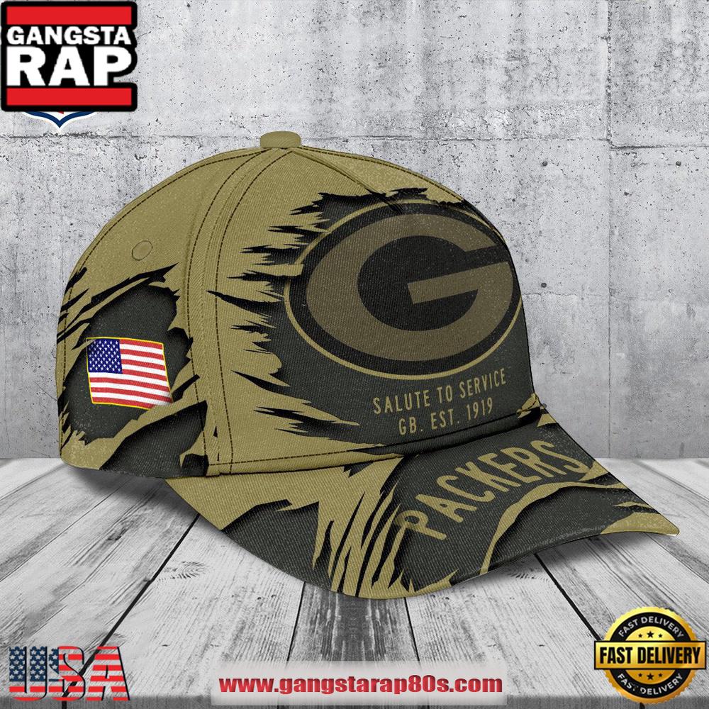 Green Bay Packers 2025 Salute to Service Classic Baseball Cap