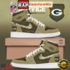 Green Bay Packers Salute To Service Limited Edition Custom Air Jordan 1 Sneakers Shoes